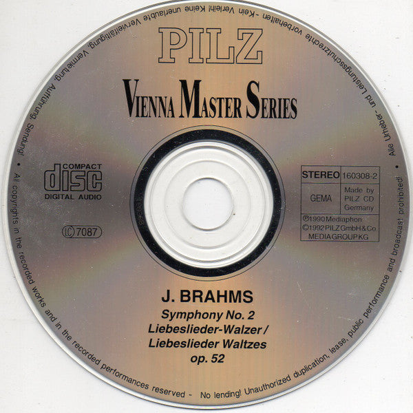 Johannes Brahms - Münchner Symphoniker Cond. Helmut Bucher, Royal Philharmonic Orchestra, The Cond. Libor Pešek, Gächinger Kantorei Stuttgart Cond. Helmuth Rilling - Festival & Tragic Overtures / Violin Concerto / Liebeslieder - Waltzes (CD) (2)