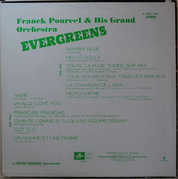 Franck Pourcel Et Son Grand Orchestre - Evergreens (Vinyl)