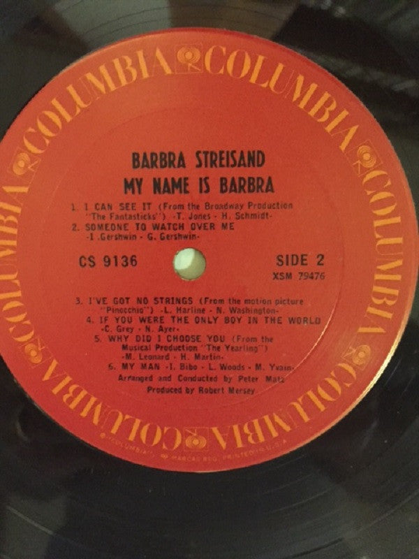 Barbra Streisand - My Name Is Barbra (Vinyl) Image