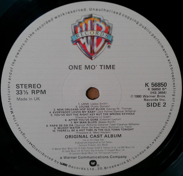 Various - One Mo' Time (Original Cast Album) (Vinyl)