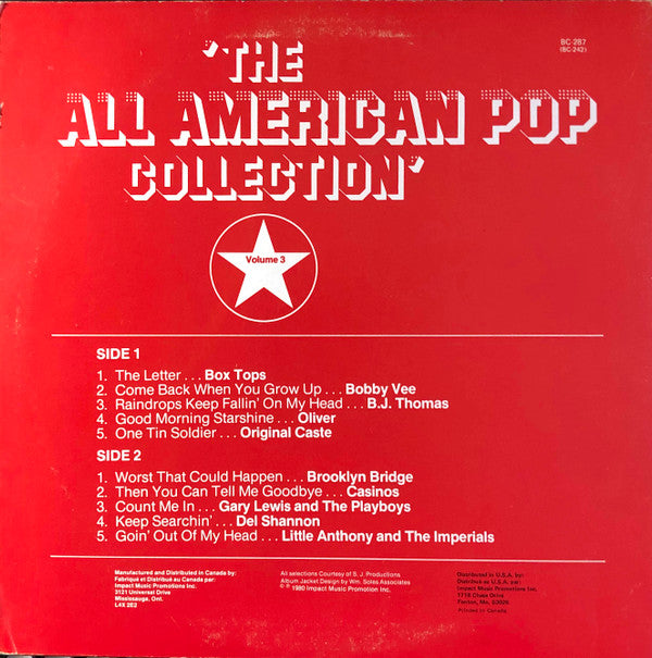 Various - The All American Pop Collection Volume 3 (Vinyl)