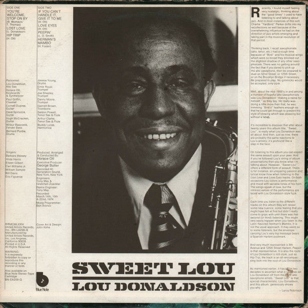 Lou Donaldson - Sweet Lou (Vinyl) Image