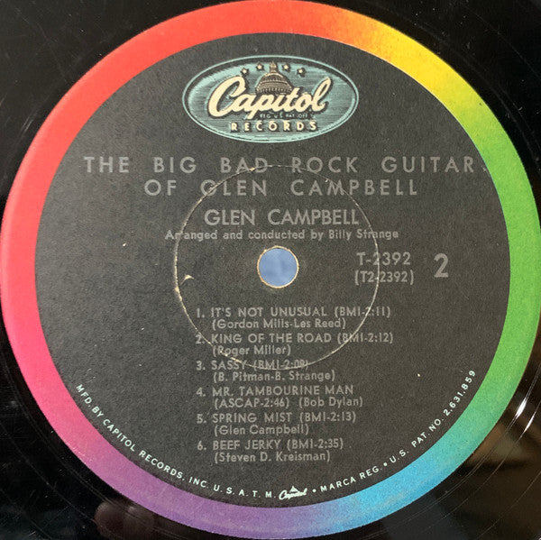 Glen Campbell - The Big Bad Rock Guitar Of Glen Campbell (Vinyl) Image