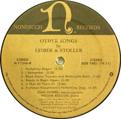 Joan Morris And William Bolcom - Other Songs By Leiber & Stoller (Vinyl)