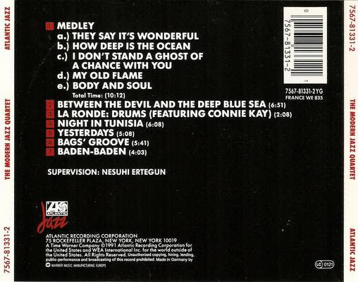 Modern Jazz Quartet, The - The Modern Jazz Quartet (CD) Image