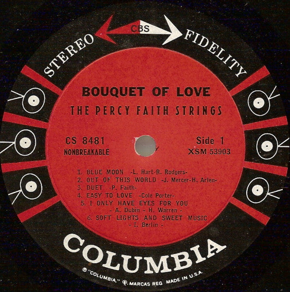 Percy Faith Strings, The - Bouquet Of Love (Vinyl) Image
