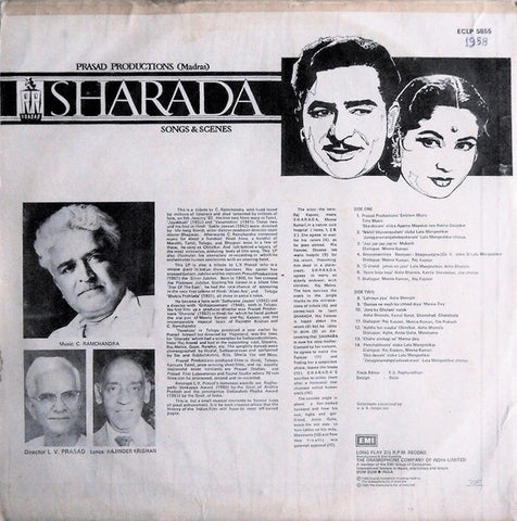 C. Ramchandra, Rajinder Krishan - Sharada (Songs & Scenes) (Vinyl) Image