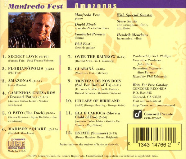 Manfredo Fest - Amazonas (CD) Image