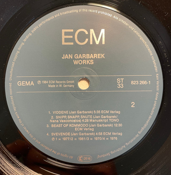 Jan Garbarek - Works (Vinyl) Image