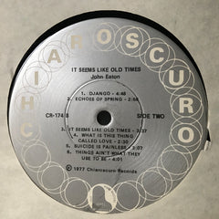 Johnny Eaton - It Seems Like Old Times (Vinyl)
