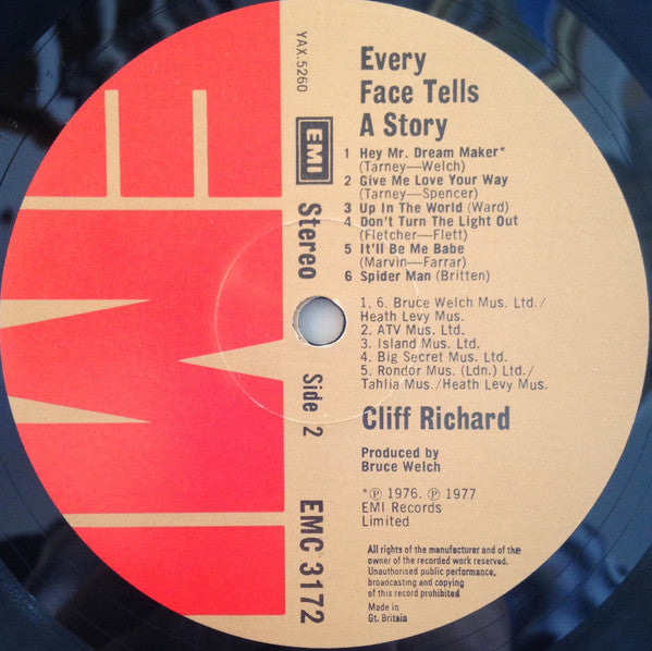 Cliff Richard - Every Face Tells A Story (Vinyl)