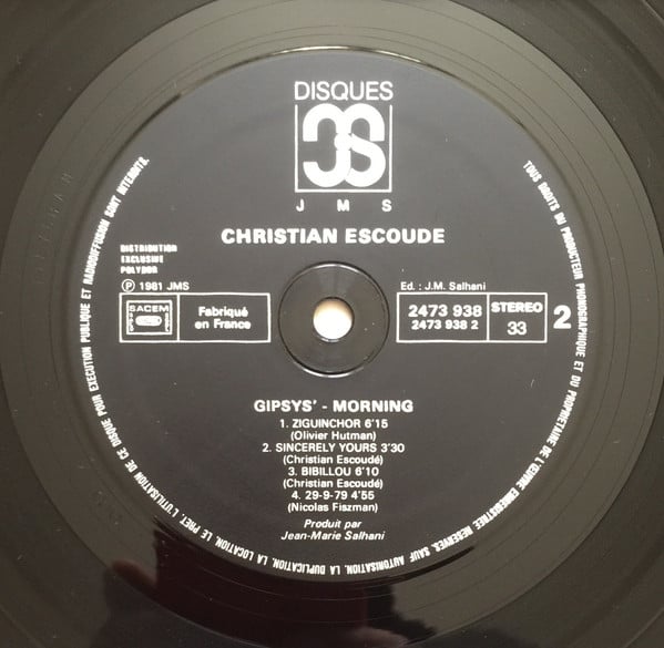 Christian Escoudé - Gipsy's Morning (Vinyl)