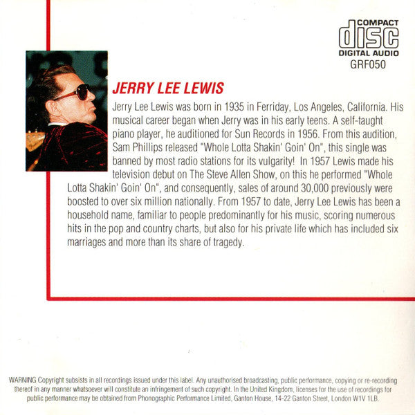 Jerry Lee Lewis - Live In Concert (CD) Image