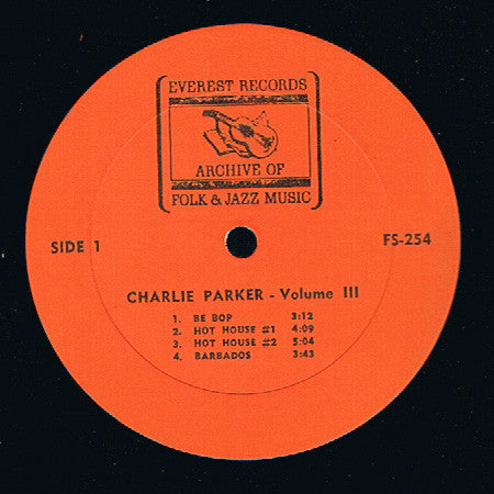 Charlie Parker - Charlie Parker Volume III (Vinyl) Image