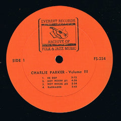 Charlie Parker - Charlie Parker Volume III (Vinyl) Image