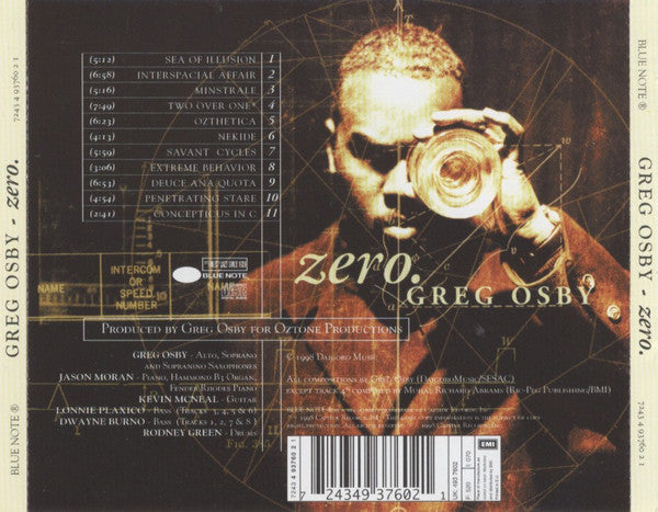 Greg Osby - Zero. (CD) Image