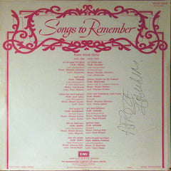 Various - Songs To Remember (From Hindi Films) (Vinyl)