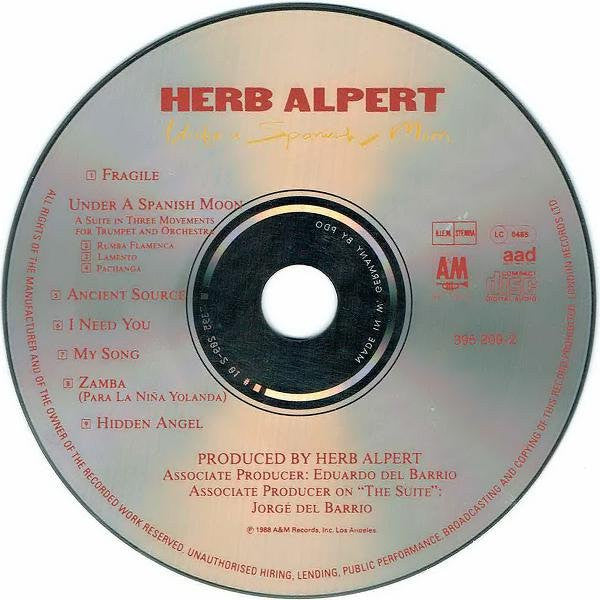 Herb Alpert - Under A Spanish Moon (CD) Image