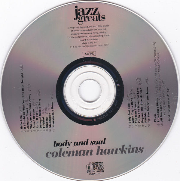 Coleman Hawkins - Body And Soul (CD)