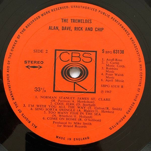 Tremeloes, The - Alan, Dave, Rick And Chip (Vinyl)