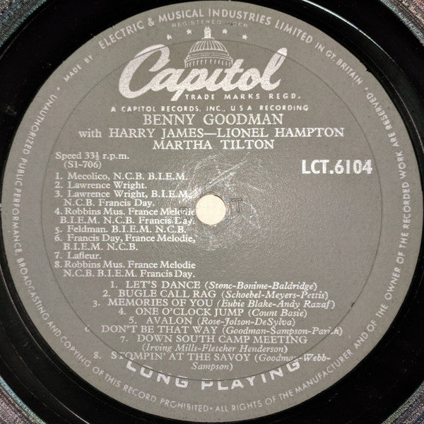 Benny Goodman With Harry James (2), Lionel Hampton, Martha Tilton - Benny Goodman (Vinyl) Image