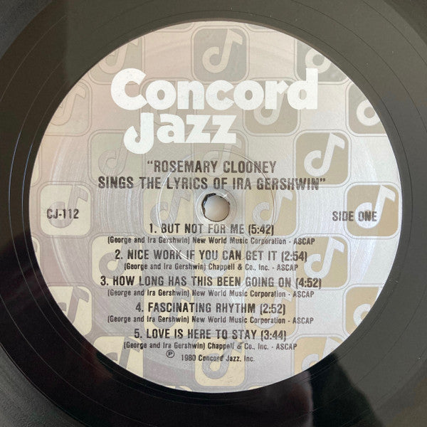 Rosemary Clooney - Rosemary Clooney Sings The Lyrics Of Ira Gershwin (Vinyl) Image