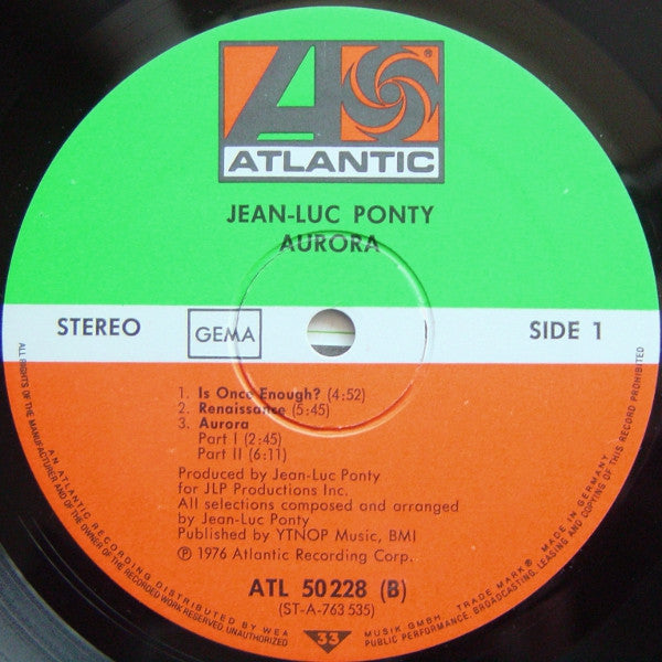 Jean-Luc Ponty - Aurora (Vinyl) Image