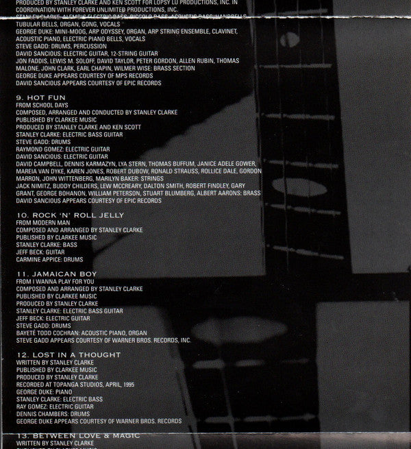Stanley Clarke - The Bass-ic Collection (CD) Image