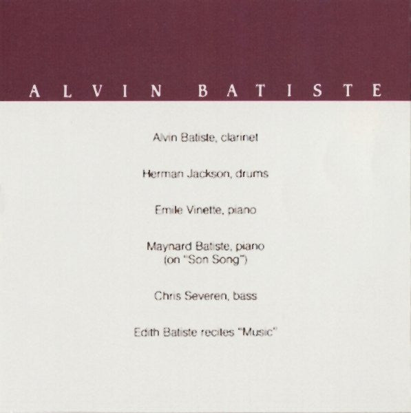 Alvin Batiste - Bayou Magic (CD) Image
