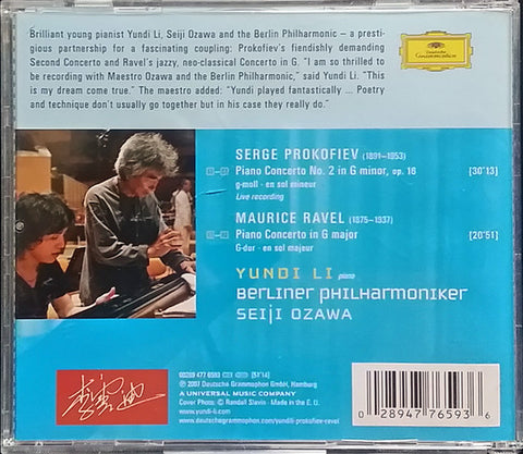 Sergei Prokofiev, Maurice Ravel - Yundi Li, Berliner Philharmoniker, Seiji Ozawa - Piano Concerto No. 2 / Piano Concerto In G Major (CD)