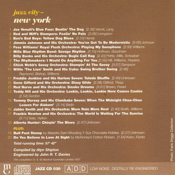 Various - Jazz City - New York (CD) Image