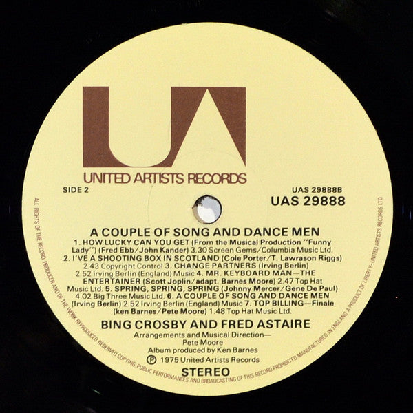 Bing Crosby & Fred Astaire - A Couple Of Song & Dance Men (Vinyl) Image