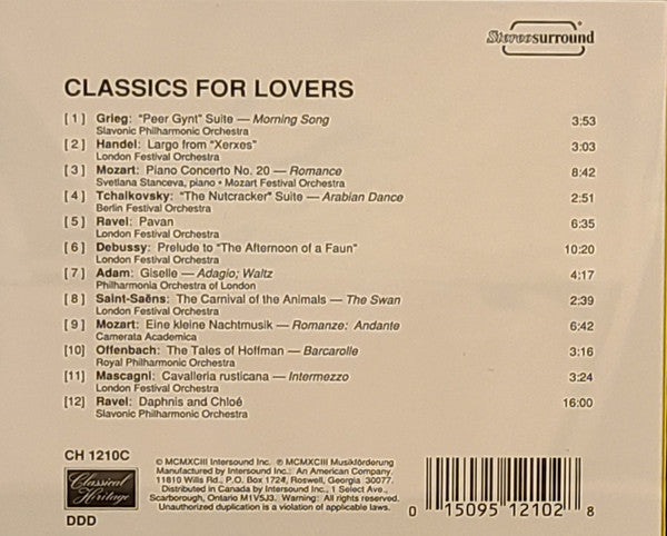 Various - Classics For Lovers (CD)