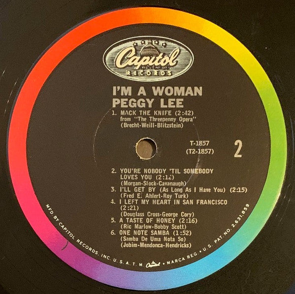 Peggy Lee - I'm A Woman (Vinyl)