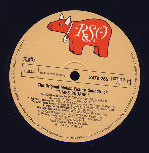 Various - The Original Motion Picture Soundtrack "Times Square" (Vinyl) (2 LP) Image