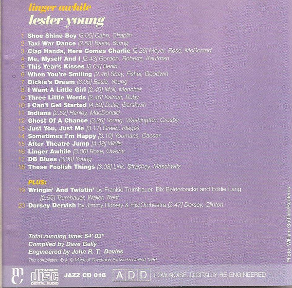 Lester Young - Linger Awhile (CD)