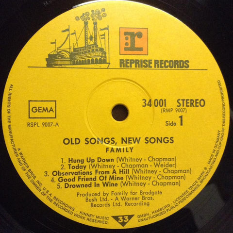 Family (6) - Old Songs, New Songs (Vinyl) Image