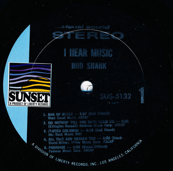 Bud Shank - I Hear Music (Vinyl) Image