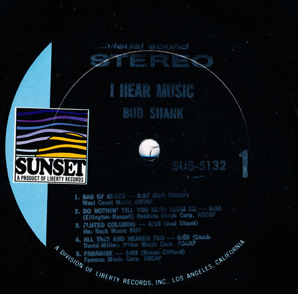Bud Shank - I Hear Music (Vinyl) Image