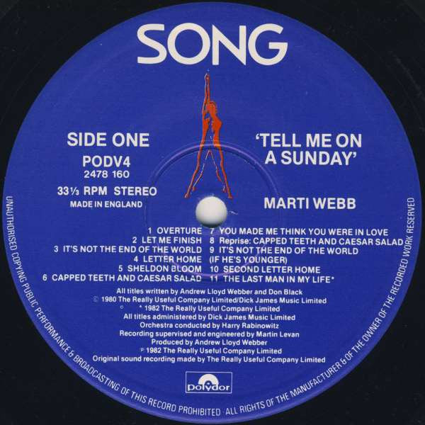 Andrew Lloyd Webber - Song & Dance (Vinyl) (2 LP) Image