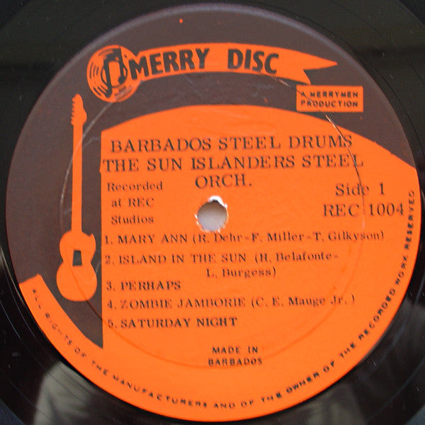 Sun Islanders Steel Orchestra, The - Barbados Steel Drums (Vinyl) Image