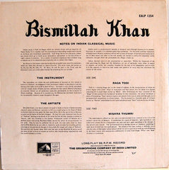 Bismillah Khan - Raga Todi • Mishra Thumri (Vinyl)