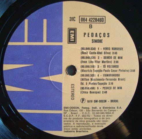 Simone (3) - Pedaços (Vinyl)
