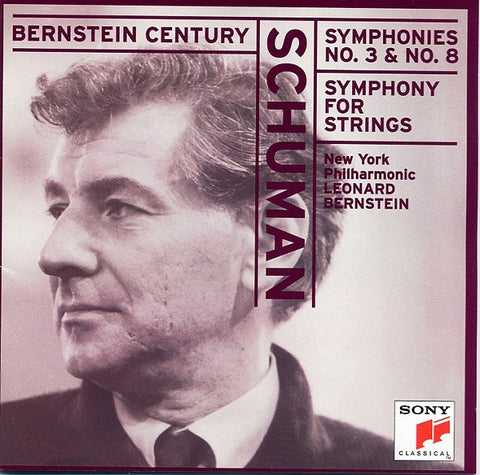William Schuman - New York Philharmonic Orchestra, The, Leonard Bernstein - Symphony No. 3 - Symphony No. 5 - Symphony No. 8 (CD)
