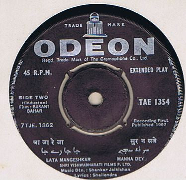 Shankar-Jaikishan - Basant Bahar (45-RPM)