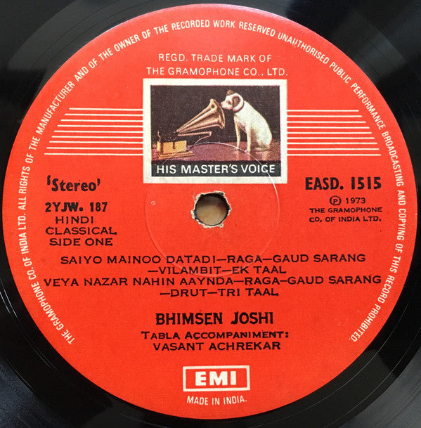 Bhimsen Joshi - Enchanting Melodies (Vinyl)