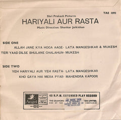 Shankar-Jaikishan - Hariyali Aur Rasta (45-RPM)