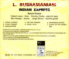 L. Subramaniam - Indian Express (CD) Image