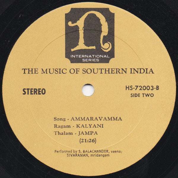 Sundaram Balachander, Umayalpuram K. Sivaraman - The Music Of India (Vinyl)