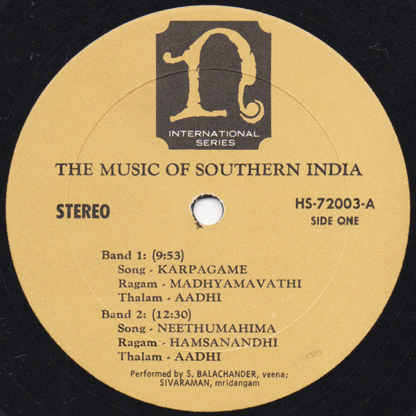Sundaram Balachander, Umayalpuram K. Sivaraman - The Music Of India (Vinyl)